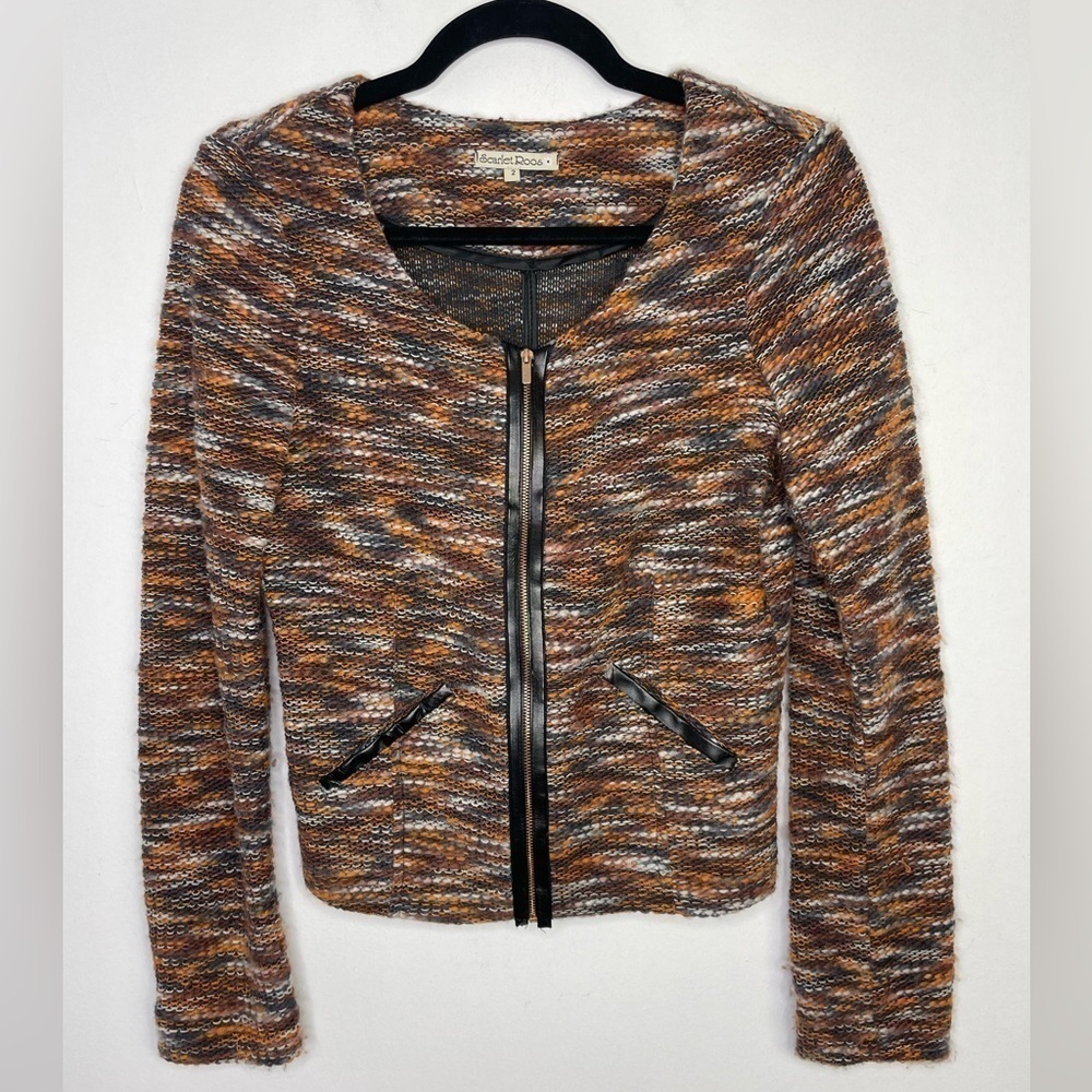 Scarlet Roos wool blend knit blazer